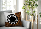 Vibra Abstract Reversible Indoor/Outdoor Square Pillow