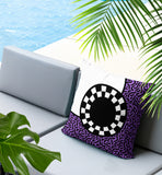 Vibra Abstract Reversible Indoor/Outdoor Square Pillow