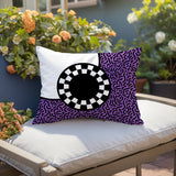 Vibra Abstract Reversible Indoor/Outdoor Lumbar Pillow