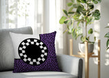 Vibra Abstract Reversible Indoor/Outdoor Square Pillow