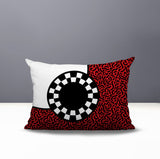 Vibra Abstract Reversible Indoor/Outdoor Lumbar Pillow