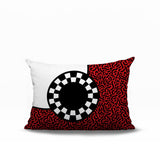 Vibra Abstract Reversible Indoor/Outdoor Lumbar Pillow