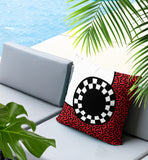 Vibra Abstract Reversible Indoor/Outdoor Square Pillow