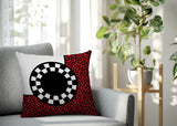 Vibra Abstract Reversible Indoor/Outdoor Square Pillow