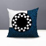 Vibra Abstract Reversible Indoor/Outdoor Square Pillow
