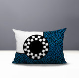 Vibra Abstract Reversible Indoor/Outdoor Lumbar Pillow