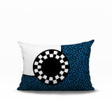 Vibra Abstract Reversible Indoor/Outdoor Lumbar Pillow