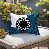 Vibra Abstract Reversible Indoor/Outdoor Lumbar Pillow