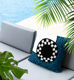 Vibra Abstract Reversible Indoor/Outdoor Square Pillow