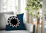 Vibra Abstract Reversible Indoor/Outdoor Square Pillow