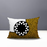 Vibra Abstract Reversible Indoor/Outdoor Lumbar Pillow