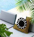 Vibra Abstract Reversible Indoor/Outdoor Square Pillow