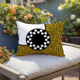 Vibra Abstract Reversible Indoor/Outdoor Lumbar Pillow