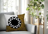 Vibra Abstract Reversible Indoor/Outdoor Square Pillow