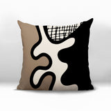 Vido Abstract Reversible Indoor/Outdoor Square Pillow