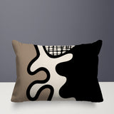 Vido Abstract Reversible Indoor/Outdoor Rectangle Pillow