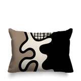 Vido Abstract Reversible Indoor/Outdoor Rectangle Pillow