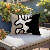 Vido Abstract Reversible Indoor/Outdoor Rectangle Pillow