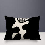 Vido Abstract Reversible Indoor/Outdoor Rectangle Pillow