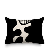 Vido Abstract Reversible Indoor/Outdoor Rectangle Pillow
