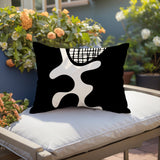Vido Abstract Reversible Indoor/Outdoor Rectangle Pillow