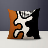Vido Abstract Reversible Indoor/Outdoor Square Pillow
