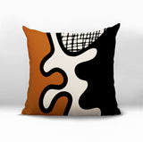 Vido Abstract Reversible Indoor/Outdoor Square Pillow
