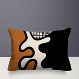 Vido Abstract Reversible Indoor/Outdoor Rectangle Pillow