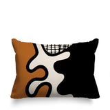 Vido Abstract Reversible Indoor/Outdoor Rectangle Pillow