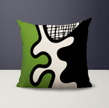 Vido Abstract Reversible Indoor/Outdoor Square Pillow