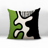 Vido Abstract Reversible Indoor/Outdoor Square Pillow