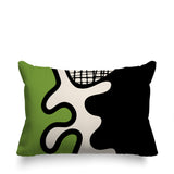Vido Abstract Reversible Indoor/Outdoor Rectangle Pillow