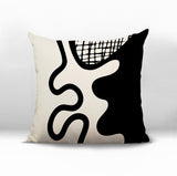 Vido Abstract Reversible Indoor/Outdoor Square Pillow