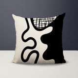 Vido Abstract Reversible Indoor/Outdoor Square Pillow