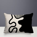 Vido Abstract Reversible Indoor/Outdoor Rectangle Pillow