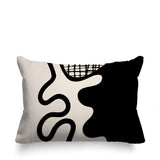 Vido Abstract Reversible Indoor/Outdoor Rectangle Pillow