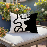 Vido Abstract Reversible Indoor/Outdoor Rectangle Pillow