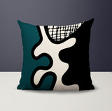 Vido Abstract Reversible Indoor/Outdoor Square Pillow