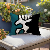 Vido Abstract Reversible Indoor/Outdoor Rectangle Pillow