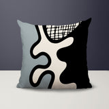 Vido Abstract Reversible Indoor/Outdoor Square Pillow
