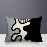 Vido Abstract Reversible Indoor/Outdoor Rectangle Pillow