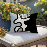 Vido Abstract Reversible Indoor/Outdoor Rectangle Pillow