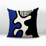 Vido Abstract Reversible Indoor/Outdoor Square Pillow