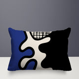 Vido Abstract Reversible Indoor/Outdoor Rectangle Pillow