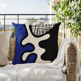 Vido Abstract Reversible Indoor/Outdoor Square Pillow