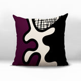 Vido Abstract Reversible Indoor/Outdoor Square Pillow