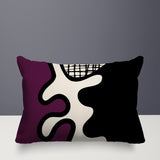 Vido Abstract Reversible Indoor/Outdoor Rectangle Pillow