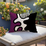 Vido Abstract Reversible Indoor/Outdoor Rectangle Pillow
