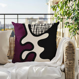 Vido Abstract Reversible Indoor/Outdoor Square Pillow