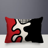 Vido Abstract Reversible Indoor/Outdoor Rectangle Pillow